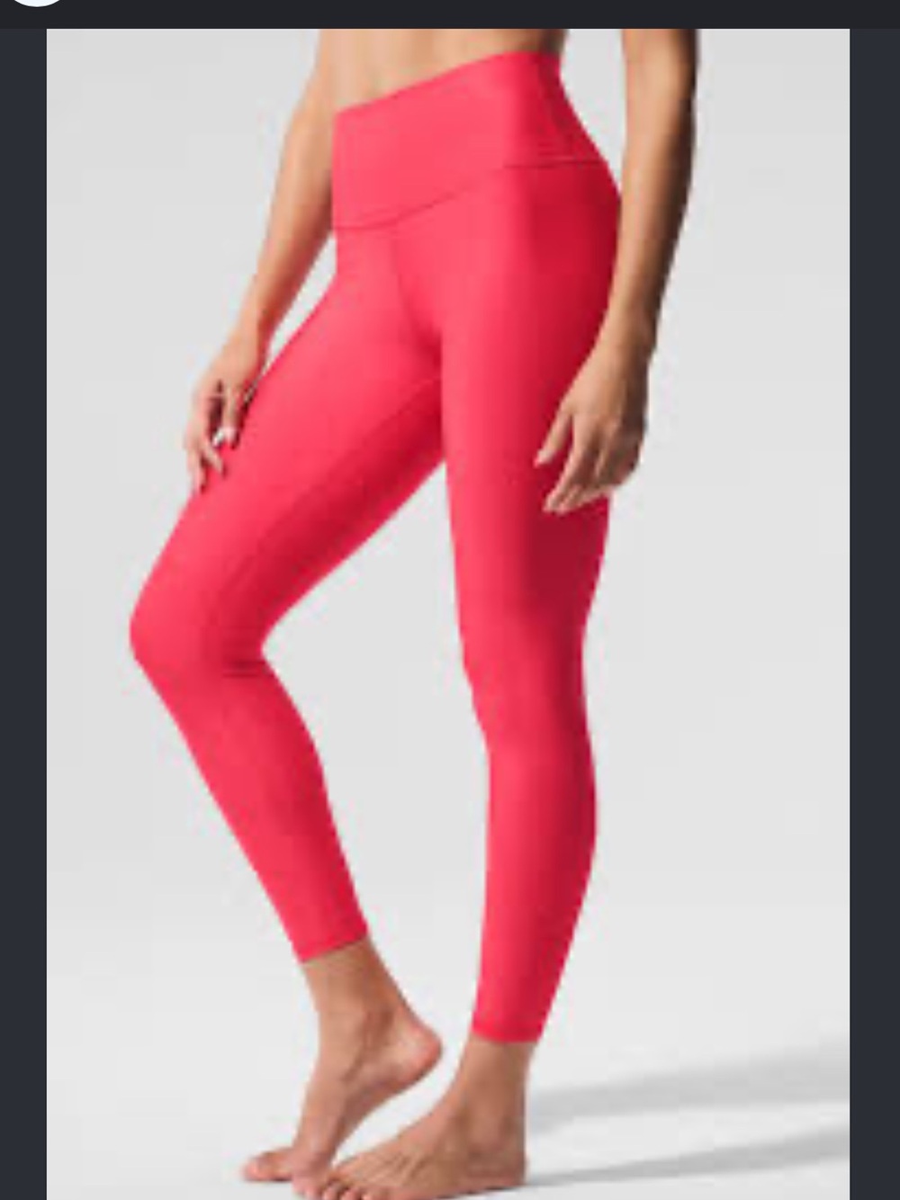 Alo Yoga High-Waist Airlift Full-Length Leggings Candy Red Size Medium